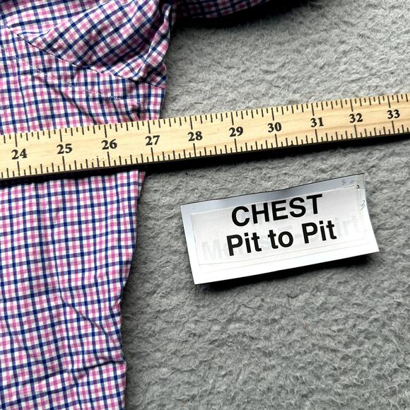 Polo Ralph Lauren Plaid Pink Navy Long Sleeve Button Down Shirt Mens XXL Pony - Picture 3 of 9